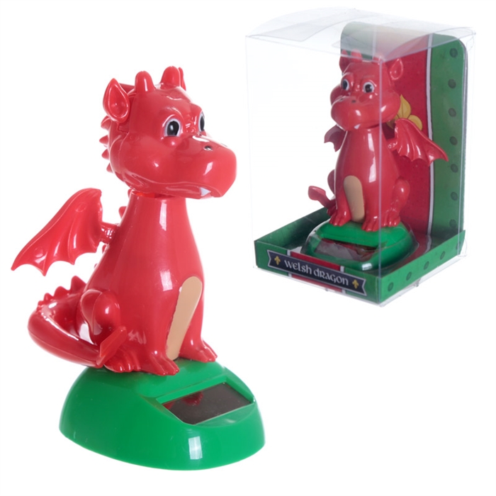 Solcelle figur FF91 Rød Drage h:11cm - Se flere Solcelle figurer og Spejle